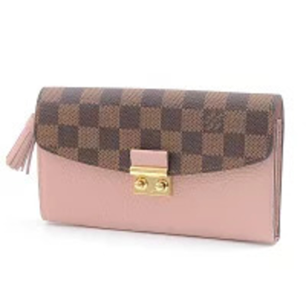 Louis Vuitton Damier Portefeuille Croisette Magnolia Bag